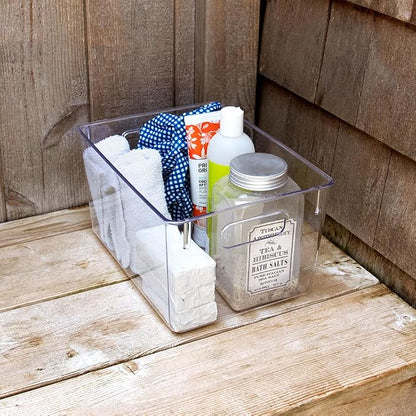 Isaac Jacobs 3-Pack Medium Clear Storage Bins - Image 5