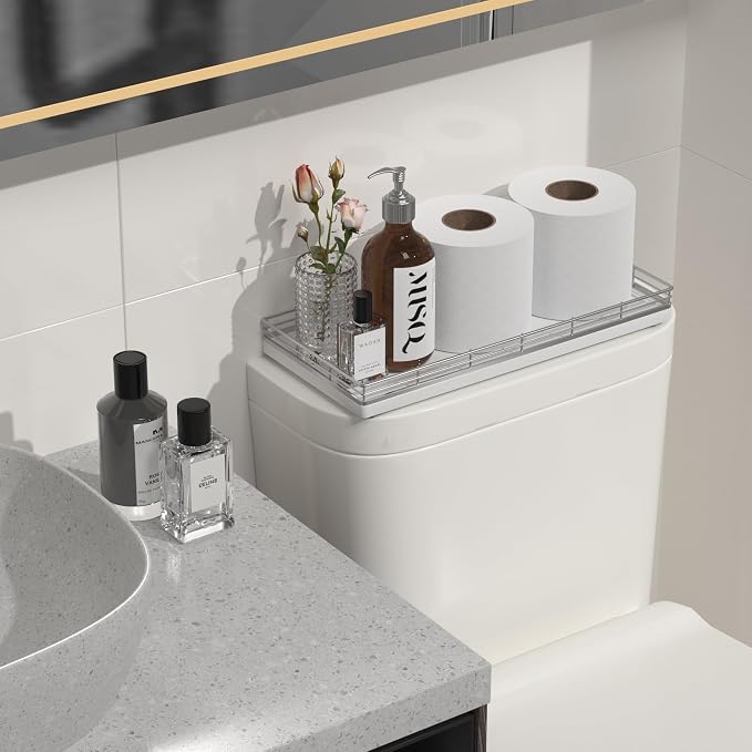 Oak Bathroom Toilet Tank Tray, Vanity Tray - Image 2