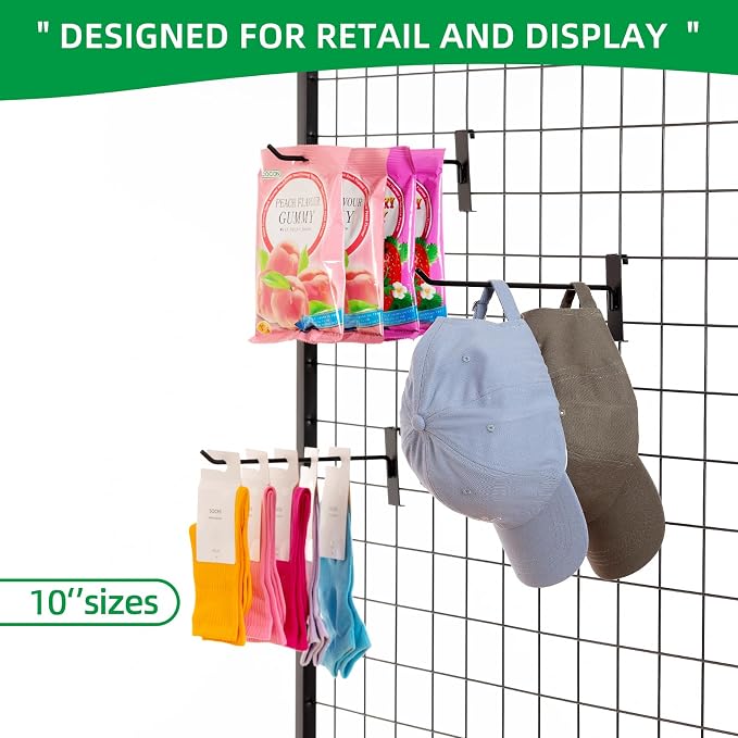 10Inch Gridwall Hooks, Grid Panel Hanging Hooks - Image 4