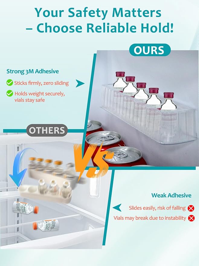 Leng Ke Insulin Refrigerator Storage Caddy - 10ml Peptide Vial Protective Holder - Image 3