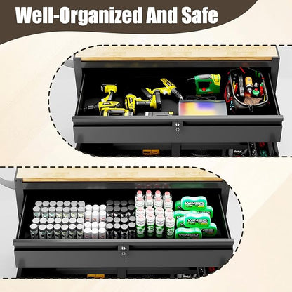 46-inch Rolling Tool Cabinet, Tool Chest Workbench - Image 4