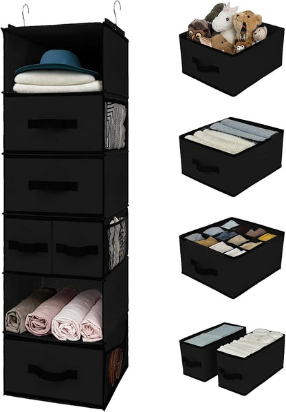 GRANNY SAYS Hanging Closet Organizer 6 Shelves, Closet Organization and Storage by GRANNYSAYS