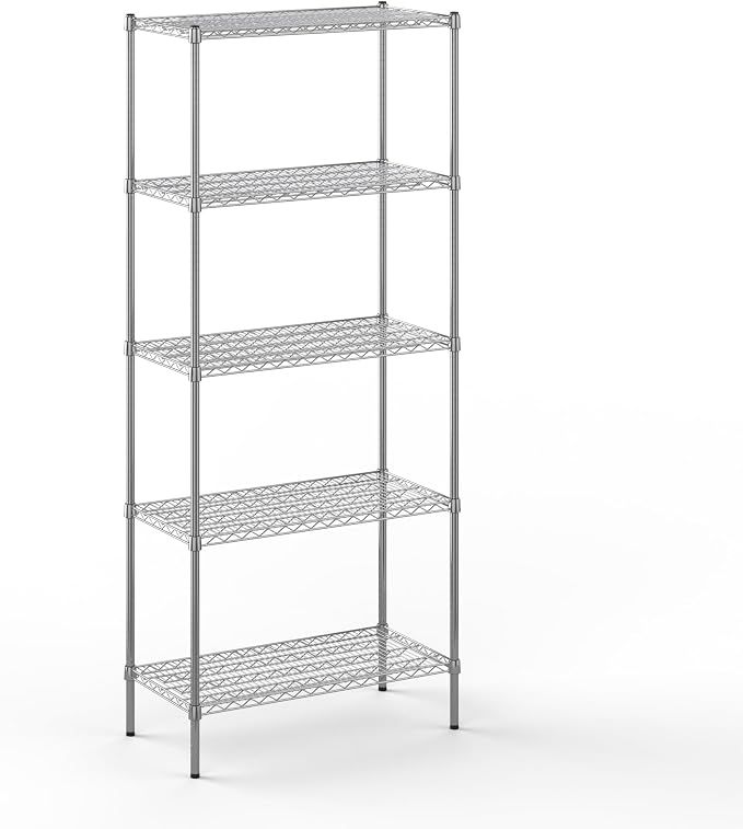 18" Deep x 36" Wide x 86" Height Wire Shelving Kit | 5-Tier | NSF Commercial by Regal+Altair