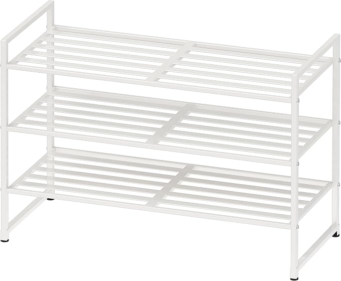 Simple Houseware 3-Tier Stackable Metal Panel Shoes Rack by SimpleHouseware