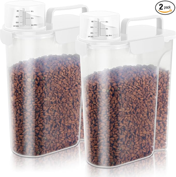 Cat Dog Food Storage Container, Pet food Container by LEAWALK