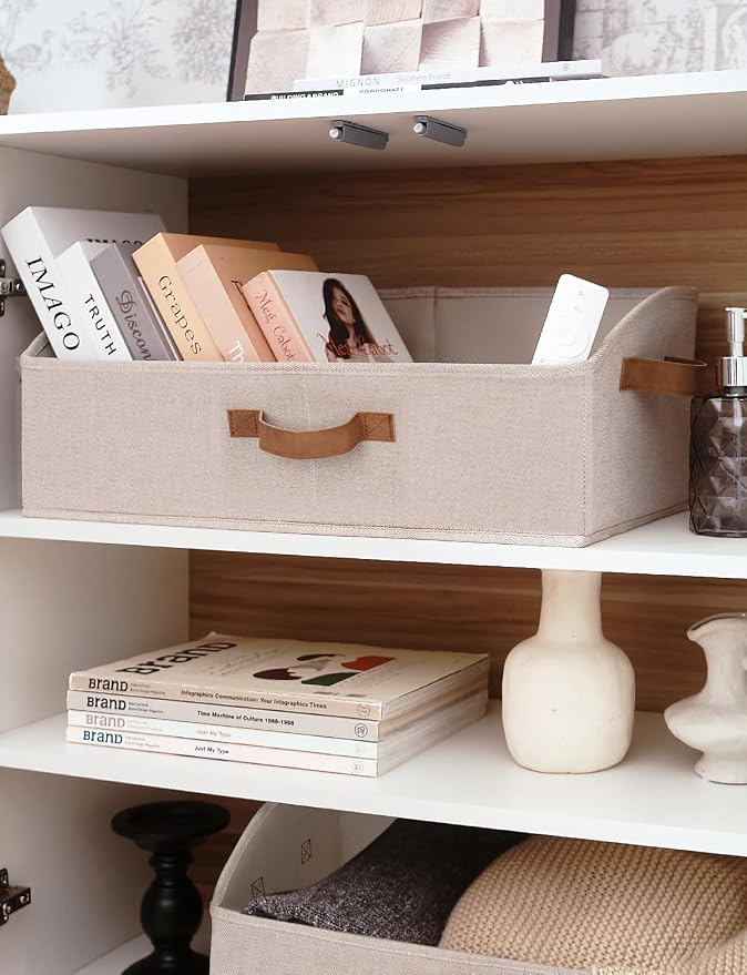 StorageWorks Closet Storage Bins, Trapezoid Organizer Box - Image 5