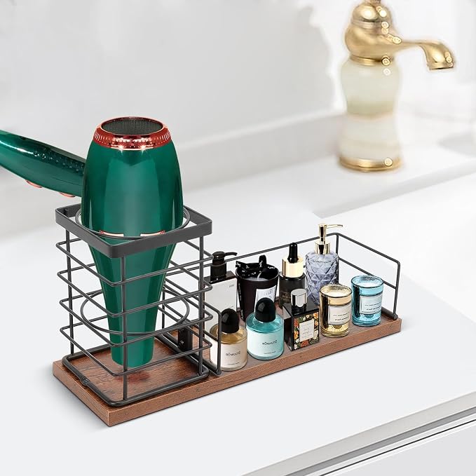 Hair Tool Organizer, Movable Hair Dryer Holder, Hair Styling Tools Storage - Image 7