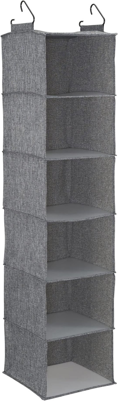 Household Essentials 6 Shelf Hanging Closet Organizer, Hanging Closet Shelf by HouseholdEssentials