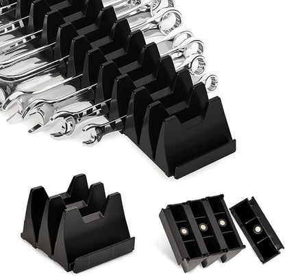 12 PCS Magnetic Modular Wrench Organizer Wrench Holder by Monliful