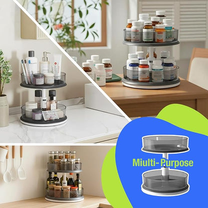 2 Tier Lazy Susan Turntable Organizer - Image 6