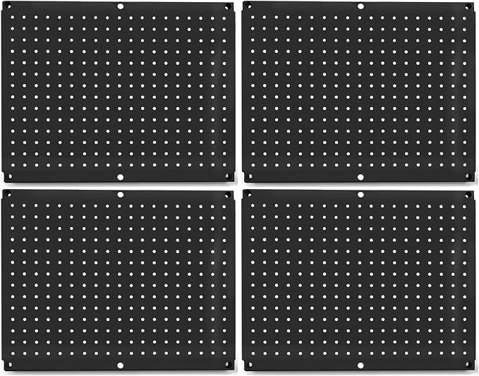 Metal Pegboard 16-Inch Tall x 20-Inch Wide Heavy Duty Wall Organizer by FOXNGEAR
