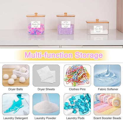 efluky 3 Pack Laundry Pods Container & Dryer Sheet Holder Set, Laundry Pods - Image 6