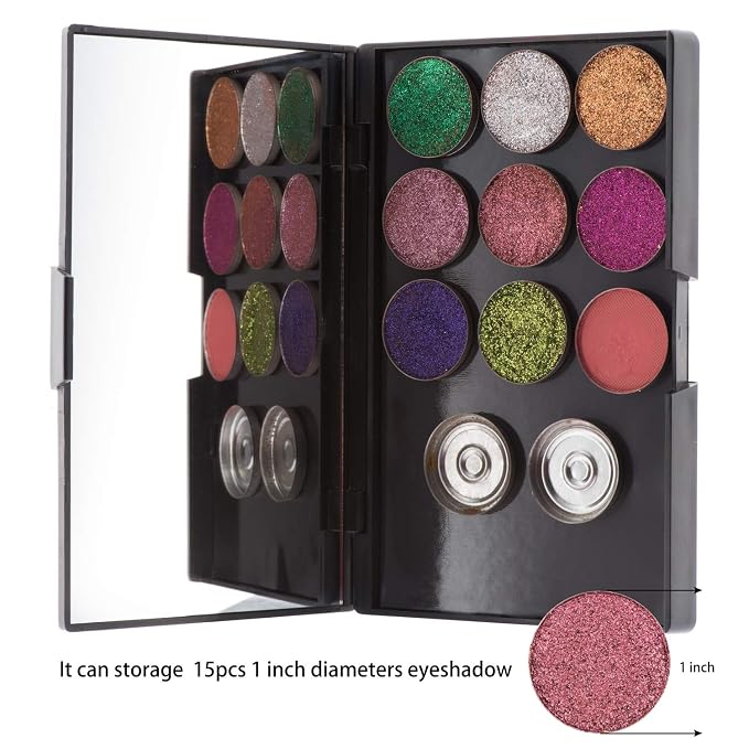 Allwon Empty Magnetic Plastic Eyeshadow Makeup Palette - Image 3