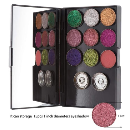 Allwon Empty Magnetic Plastic Eyeshadow Makeup Palette - Image 3