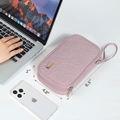 NISHEL Travel Cord Organizer Case, Double Layers Tech Electronic Bag, Essentials - Image 6