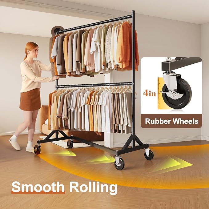HOKEEPER Z Rack for Clothing Heavy Duty Clothes Rack Hold 550 LBS Commercial - Image 3