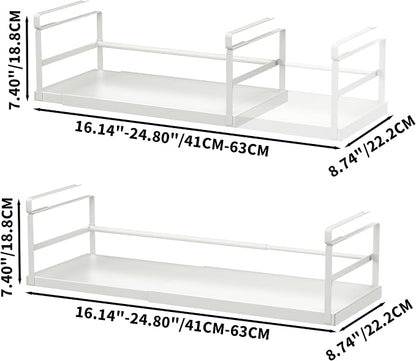 Finnhomy 2 Pack Under Cabinet Organizer, Pantry Organizers and Storage - Image 4