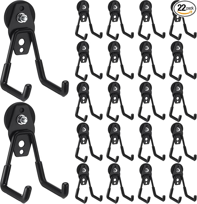 Landhoow Large Magnetic Hooks Heavy Duty Garage Magnet Hooks Strong Storage by Landhoow