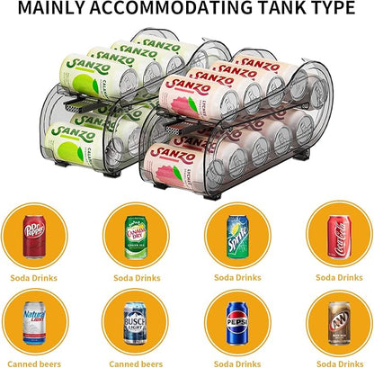 Drink Organizer for Fridge, Soda Can Organizer Dispenser for Refrigerator - Image 6