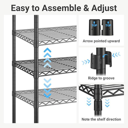 VIPEK V4C Heavy Duty Adjustable Clothing Rack, 57.9" L x 17.3" W x 76.4" H - Image 8
