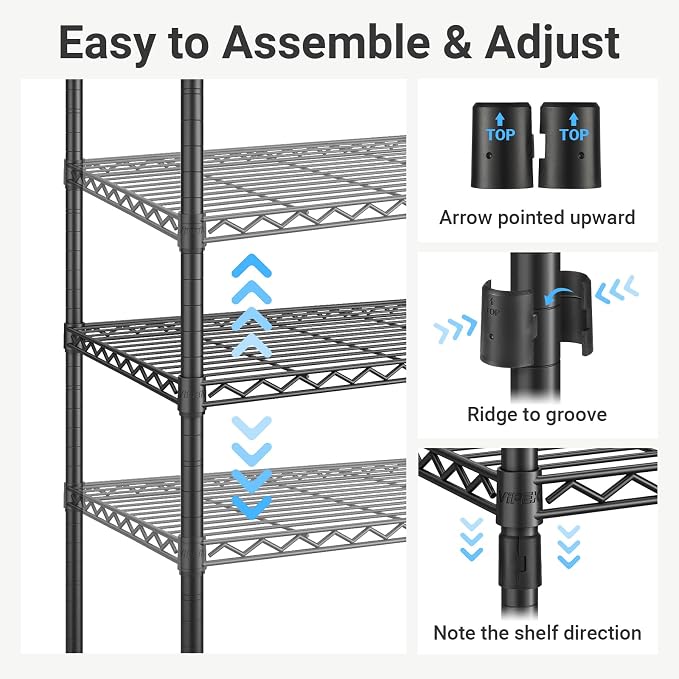VIPEK S3 Freestanding Clothes Rack Heavy Duty Garment Rack 6-Tier Shoe Racks - Image 9
