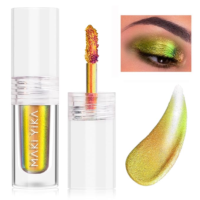 MAKI YIKA Liquid Eyeshadow Chameleon Metallic Eyeshadow Color Shifting Highly by MakiYikaBeauty