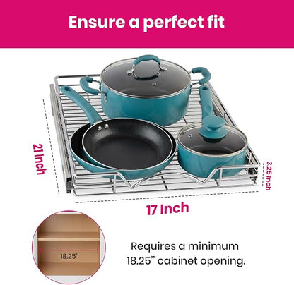 HOLDN’ STORAGE Pull Out Cabinet Organizer, Heavy Duty Caddy w/Lifetime Limited - Image 3