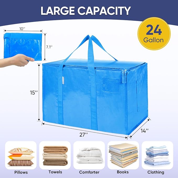 TICONN 8 Pack Extra Large Moving Bags - Image 5
