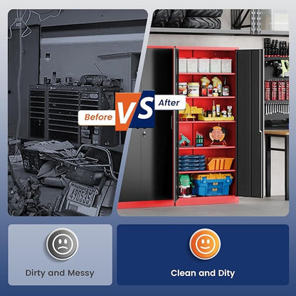 Yizosh Metal Storage Cabinet - Image 9