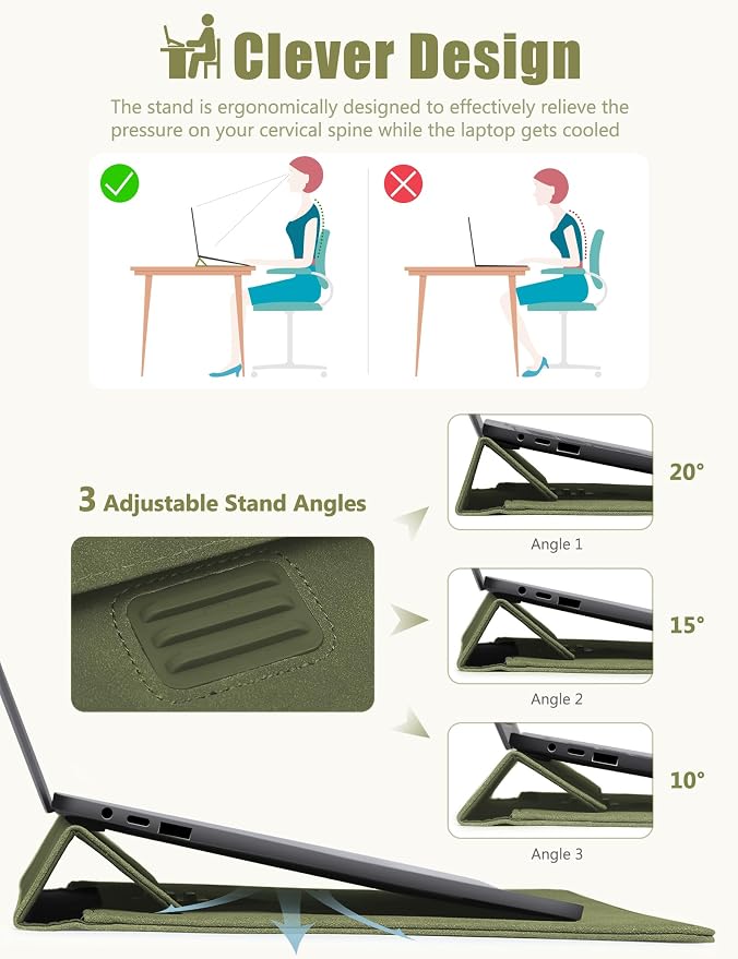 HYZUO 13.3-14 Inch Laptop Sleeve Case Bag - Image 2