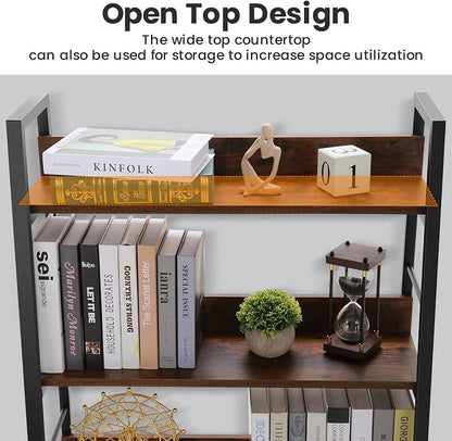 Himimi Bookshelf, Industrial Wood Bookshelves and Bookcases, Ladder Shelf 5 Tier - Image 7