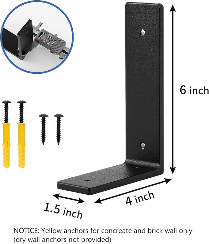 6"x 4"Shelf Brackets, die-cast Formation, Vertical Angle, Premium Alloy Metal - Image 3