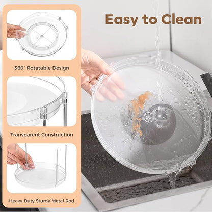 2 Pack 3 Tier Lazy Susan Organizer - Image 3