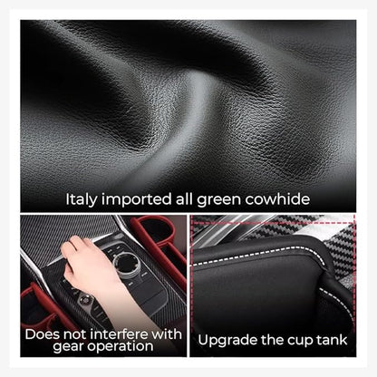 Car Leather Cup Holder Gap Bag, 2025 Upgrade Car Storage Box - Image 4