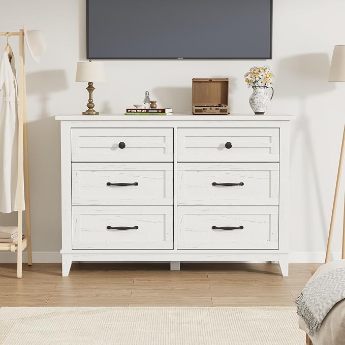 GarveeHome 6 Dresser for Bedroom, 47 in Wide Drawer Dresser - Image 3