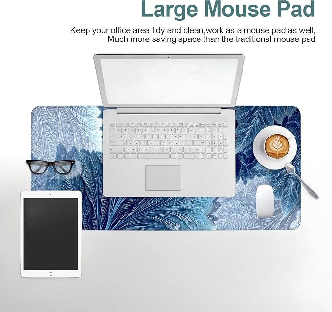 Leaves Gaming Mouse Pad 31.5"x11.8"Desk Mat Anti-Slip Rubber Base & Durable - Image 6