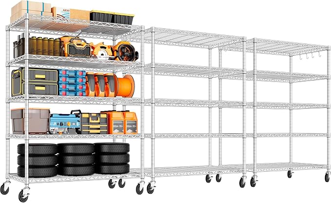 PrimeZone 5 Tier 48" Wx24''Dx81''H Wire Shelving by PrimeZone