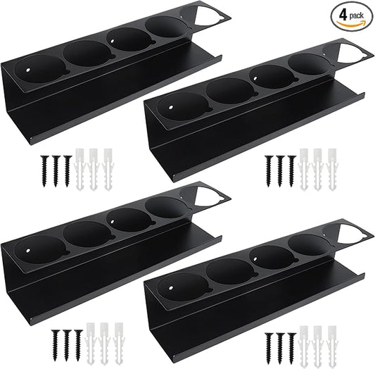 RealPlus Aerosol Spray Can Holder Rack Organizer, 5 Can Spray Bottle Holder by RealPlus