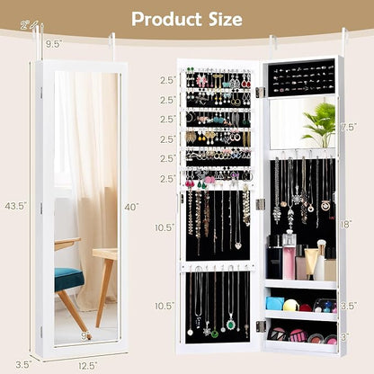 HAPPYGRILL Wall Mounted Jewelry Cabinet - Image 7