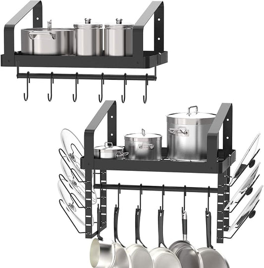 X-cosrack Pot Racks Wall Mounted Set of 2, by X-cosrack