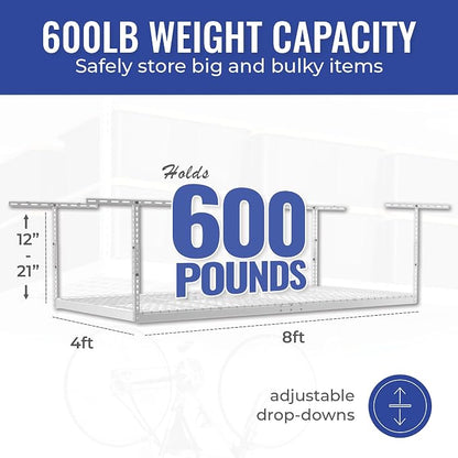 SafeRacks 4x8 Overhead Garage Storage Rack Heavy Duty - Image 5