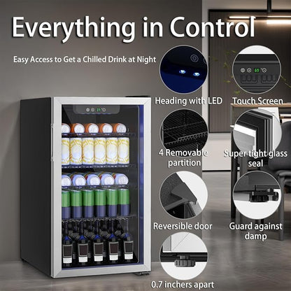 Compact 126 Can/3.2 Cu.Ft Mini Fridge - Image 3