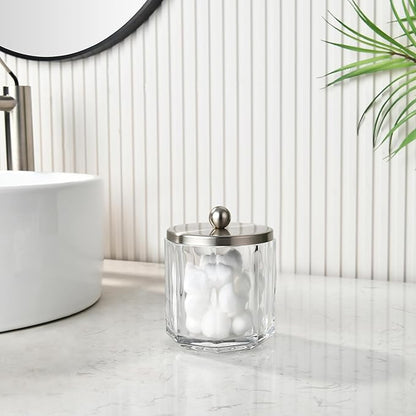 Clear Transparent Apothecary Octagional Shaped Glass Canister Jar - Image 4