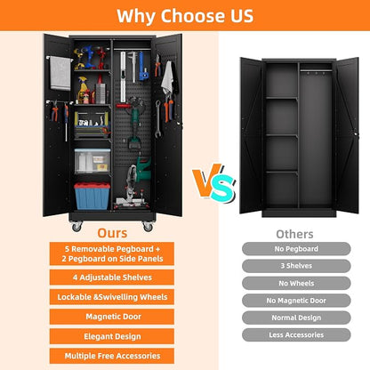 Aobabo Broom Closet Storage Cabinet - Image 7