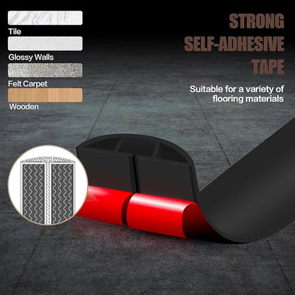 Floor Cord Cover Self Adhesive Cord Hider, 20FT Cable Management, Extension - Image 4