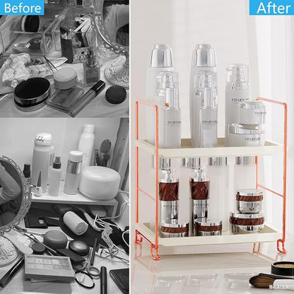 FSyueyun 2-Tier Bathroom Countertop Organizer, Tool-Less Installation Premium - Image 4