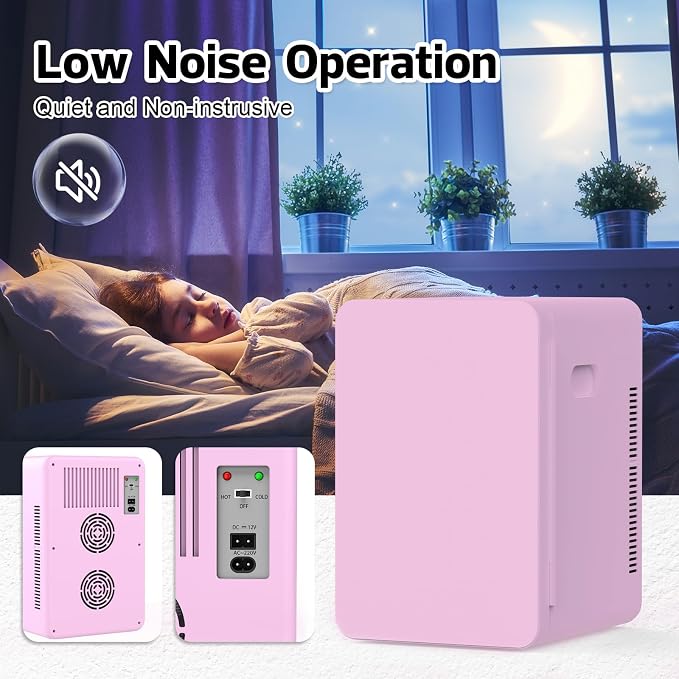 advwin 22L Mini Fridge for Bedroom, 30 Cans Portable Cooler & Warmer Compact - Image 7