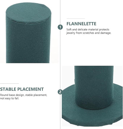 Velvet Vertical Hair Tie Organizer Tower Scrunchie Display Stand - Image 5