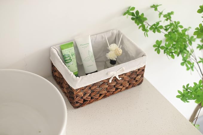 Rectangular Woven Seagrass Storage Bins - Image 6
