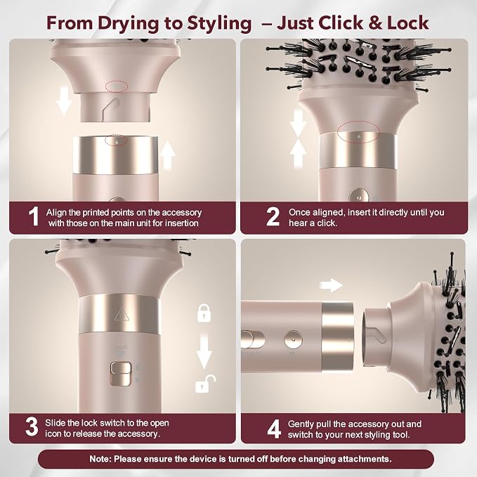 Dual Voltage StyleVibe 6-in-1 Air Styler, Hair Dryer & Blow Dryer Brush - Image 9